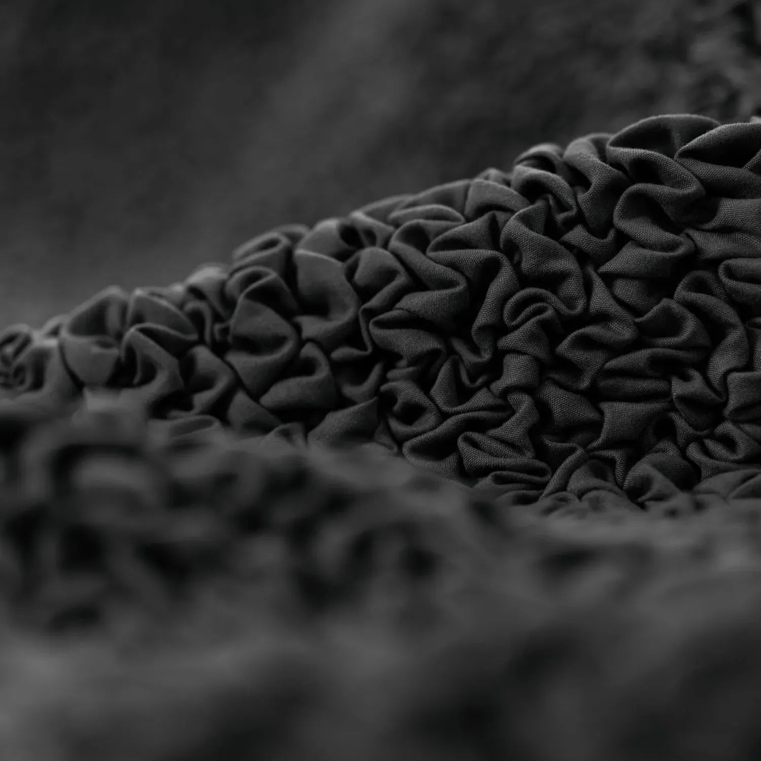 Black Solid - Corner Sofa Slipcover, Microfibra Collection