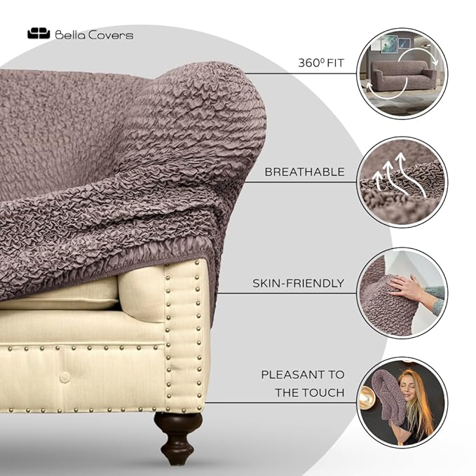 Bouncy Blueberry Sofa Cover - Dustproof Water-Proof Streachable - Microfibra Collection