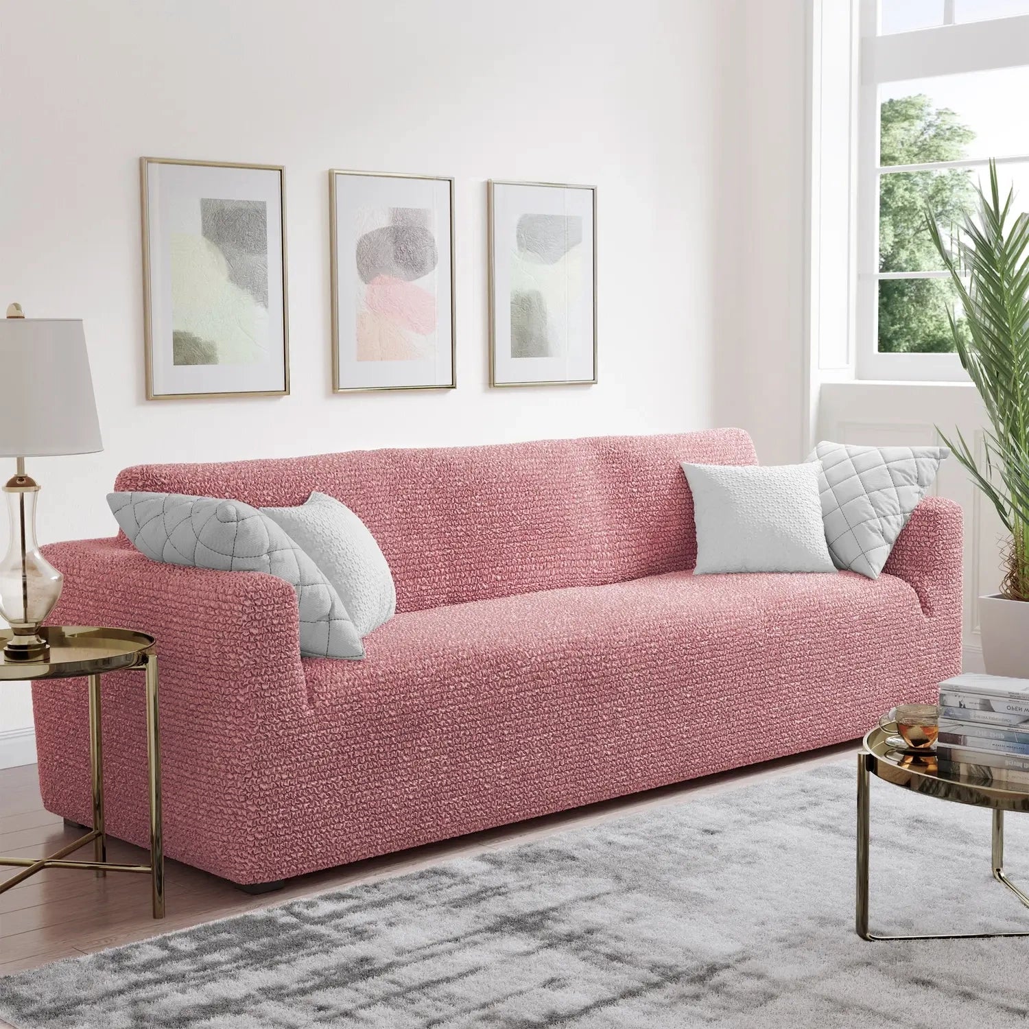 Bouncy Pink Cover - Dustproof Water-Proof Streachable - Microfibra Collection