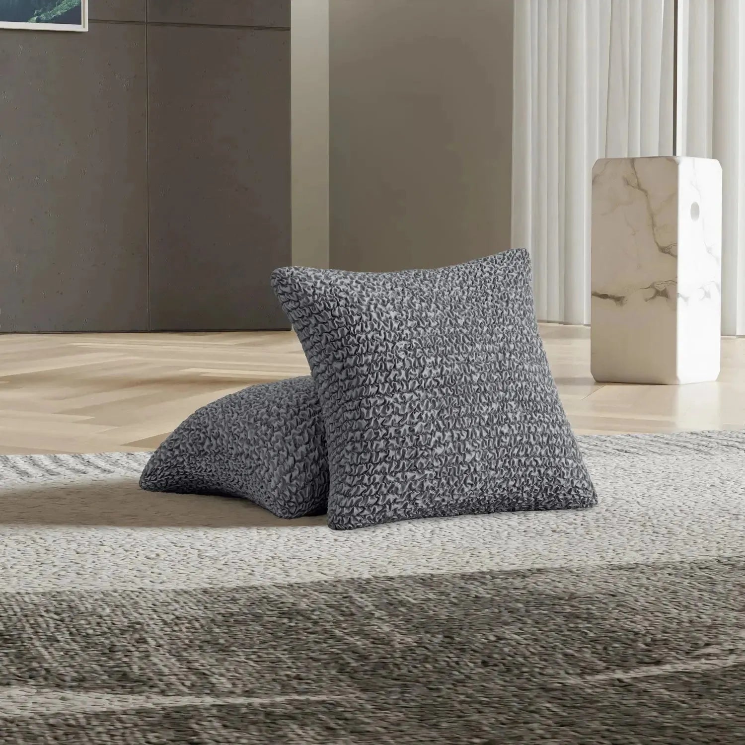 Light Grey Solid - Pillow Slipcovers, Microfibre Collection