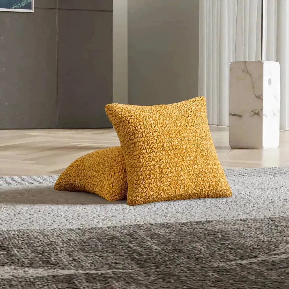 Mustard Yellow Solid - Pillow Slipcovers, Microfibre Collection