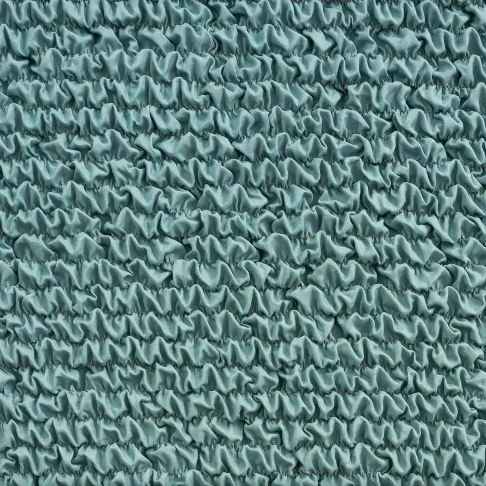Teal Solid - Corner Sofa Slipcover, Microfibra Collection