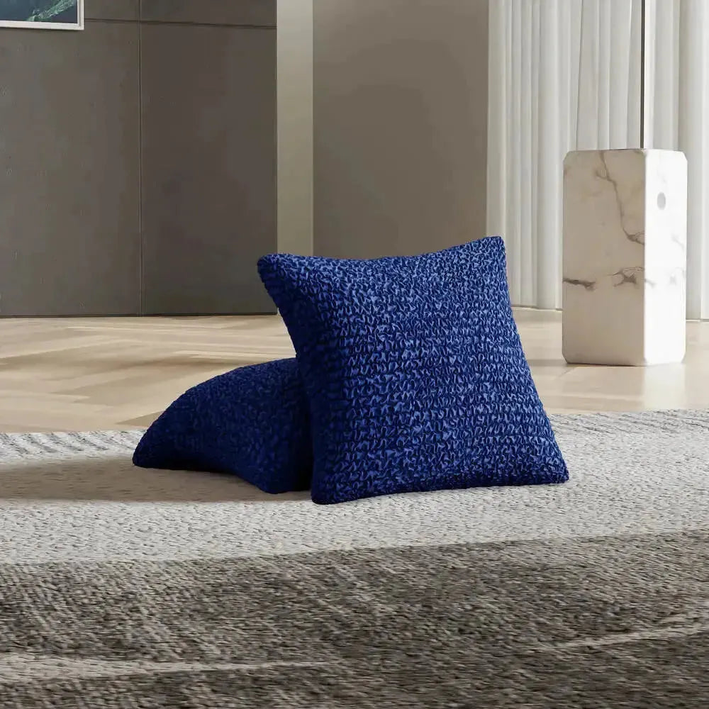 Pure Blue Solid - Pillow Slipcovers, Microfibre Collection